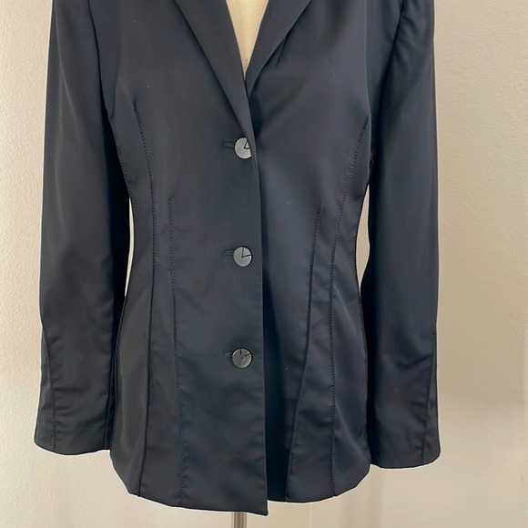 Valentino Miss V Black Pantsuit Size 8 Vintage Valentino - Picture 4 of 16